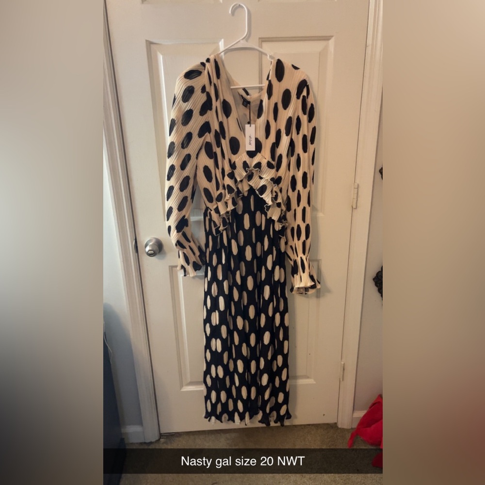 Nasty gal nwt polka dot couture dress size 20